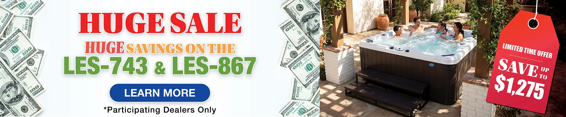 Calspas hot tub being used in a family setting - Weatherford